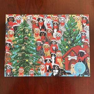 Dogs in Red Hats 1000 Piece Puzzle 🐶 🎅